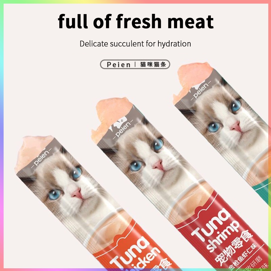 PEIEN STRIP KUCING: Makanan Ringan Kucing, Bar 15g. Cocok untuk Anak Kucing &amp; Kucing Dewasa!