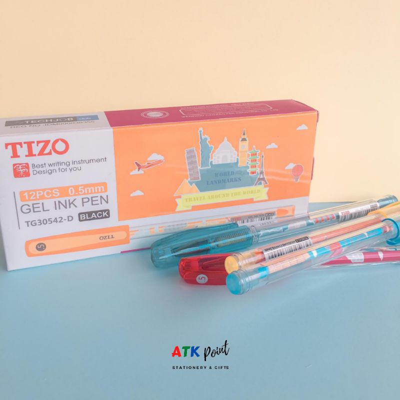 

ATK-POINT | TIZO TG30542-D gel pulpen gel tinta hitam pena gel
