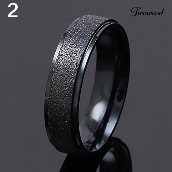 Cincin Bahan Stainless Steel Matte Untuk Pria Dan Wanita