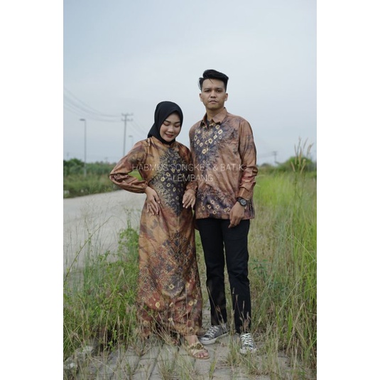 COUPLE GAMIS JUMPUTAN PALEMBANG ASLI SUTRA VALVET SILK