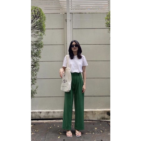 [BISA COD] READY BASIC LONG KULOT  / CULLOUTE BASIC PANTS / WIDE LEG PANTS / CANDY PANTS