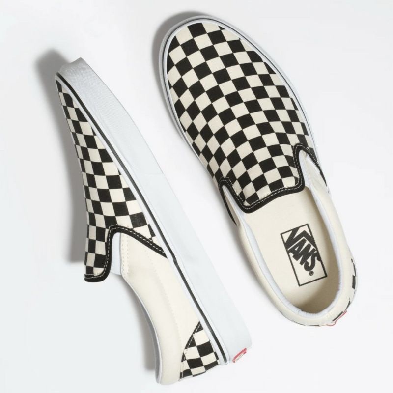 Vans Slip On Classic Checkerboard Black White Original