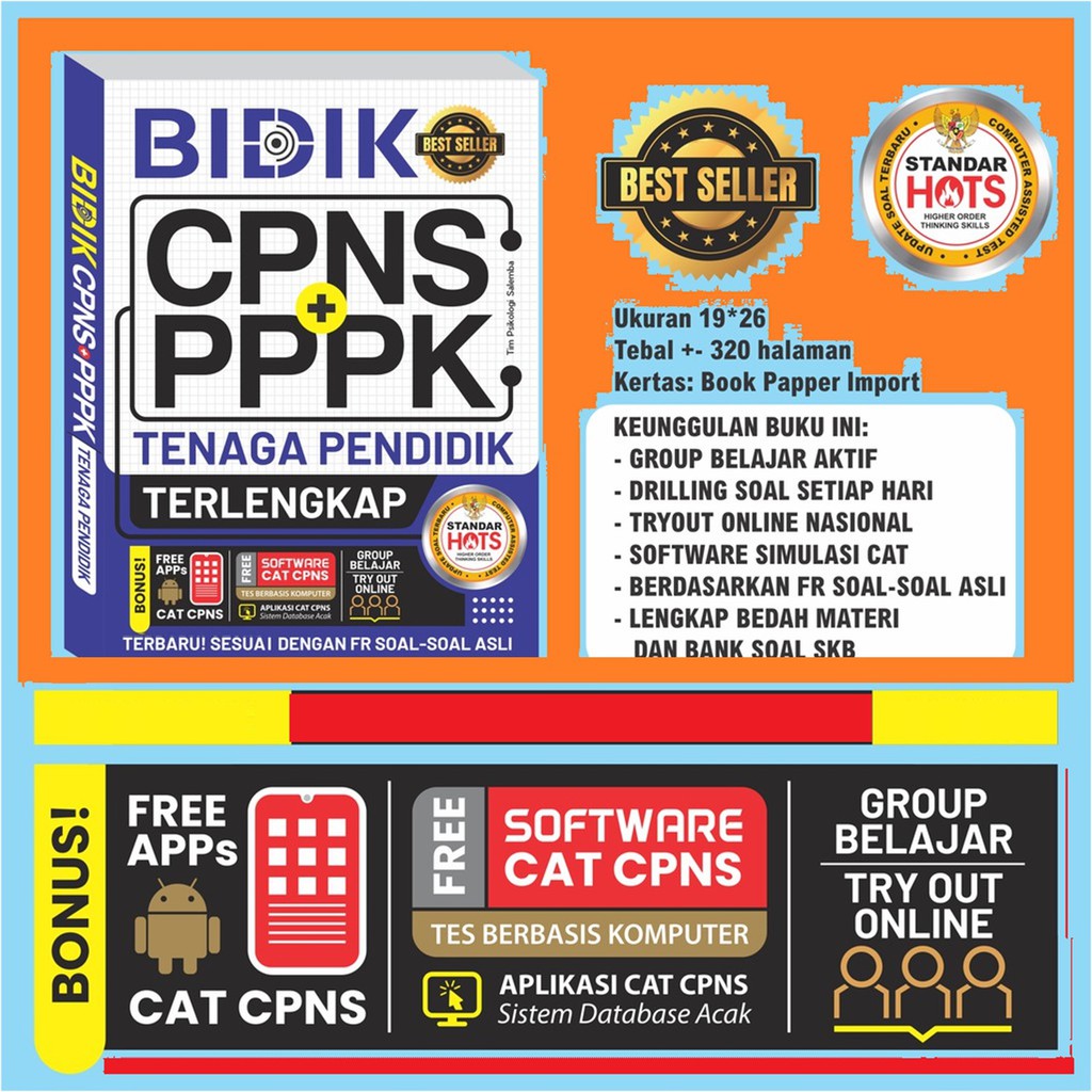 BUKU TES CPNS GURU BIDIK CPNS PPPK TENAGA PENDIDIK 2021-2022 FR