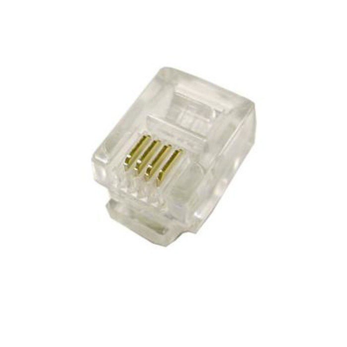 RJ11 / RJ 11 Konektor/Connector Jack Telepone ( 100 Pcs )