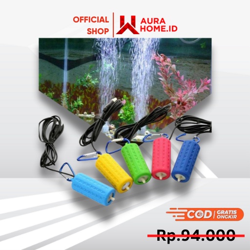 Pompa Air Aquarium USB Oxygen with Air Stone / Pompa Gelembung Udara Air Aquarium Akuarium Aerator K