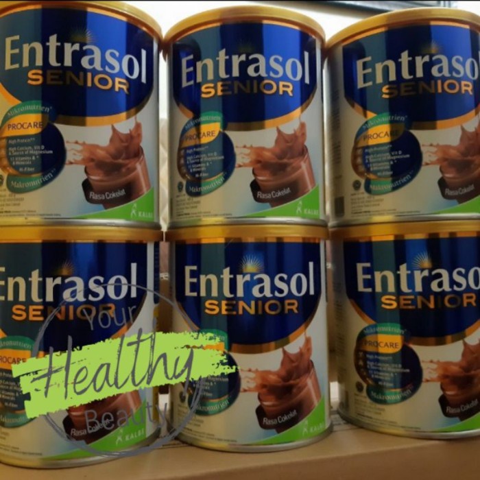 

Entrasol senior coklat 400gr - Susu nutrisi gizi untuk orangtua