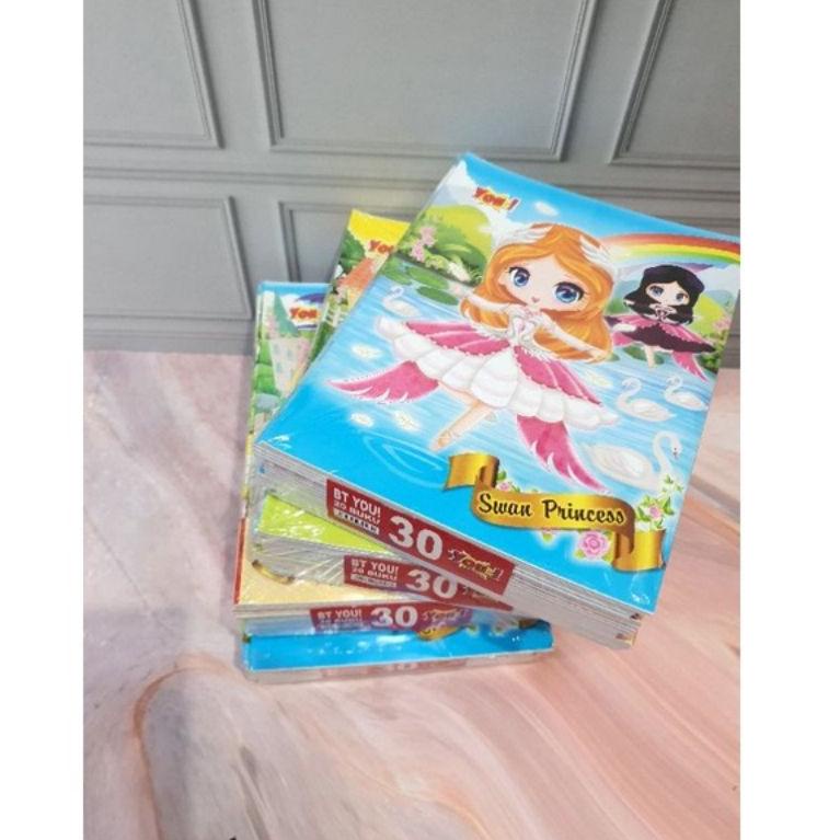 

TERLARIS (10pc) buku tulis murah fancy gambar 30 lembar ♖ 849