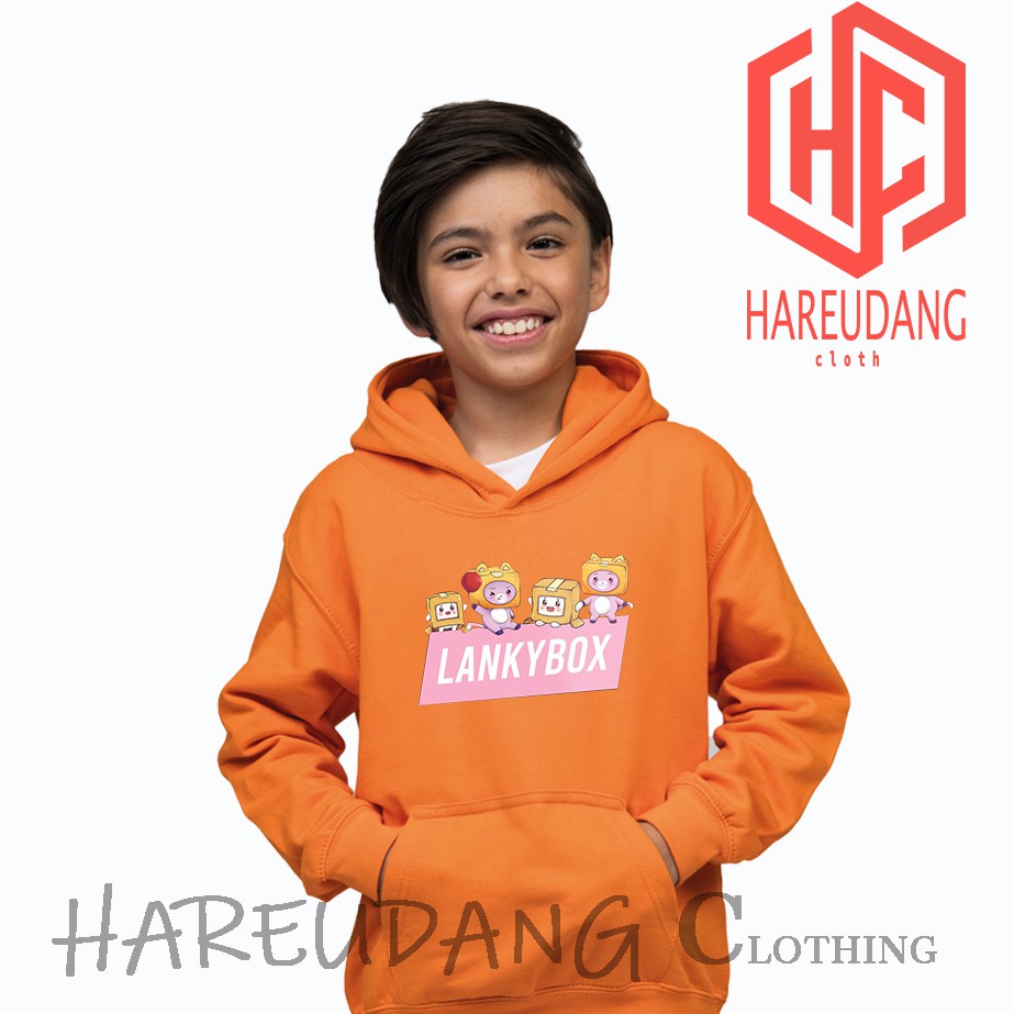 Hoodie Anak lankybox justin kroma lankybox