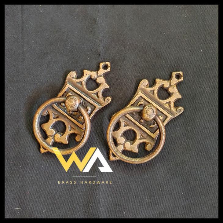 HANDLE PINTU KUNINGAN GAGANG PINTU HANDLE PINTU KLASIK MAHKOTA 1