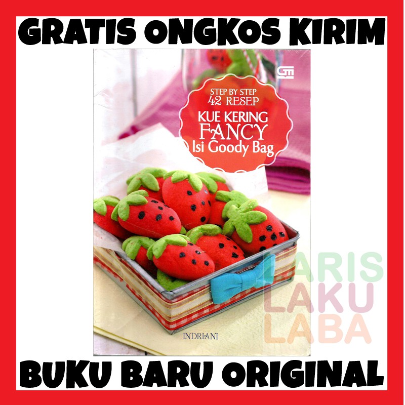 

BUKU 42 RESEP KUE KERING FANCY ISI GOODY BAG INDRIANI GRAMEDIA BARU ASLI