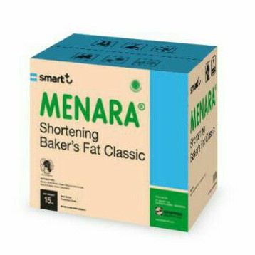 

Menara mentega putih classic shortening bakers fat 15kg dus