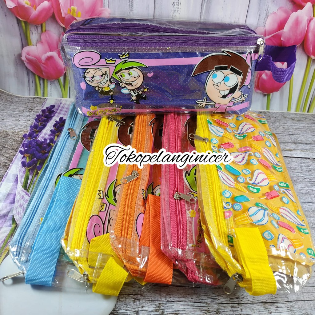 Dompet Kosmetik Kotak Pensil Karakter Lucu Model Baru Tokopelanginicer