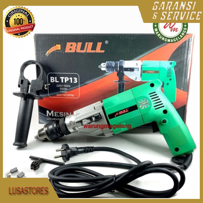 BULL BLTP13 Mesin Bor Beton Listrik 13mm Electric Impact Drill