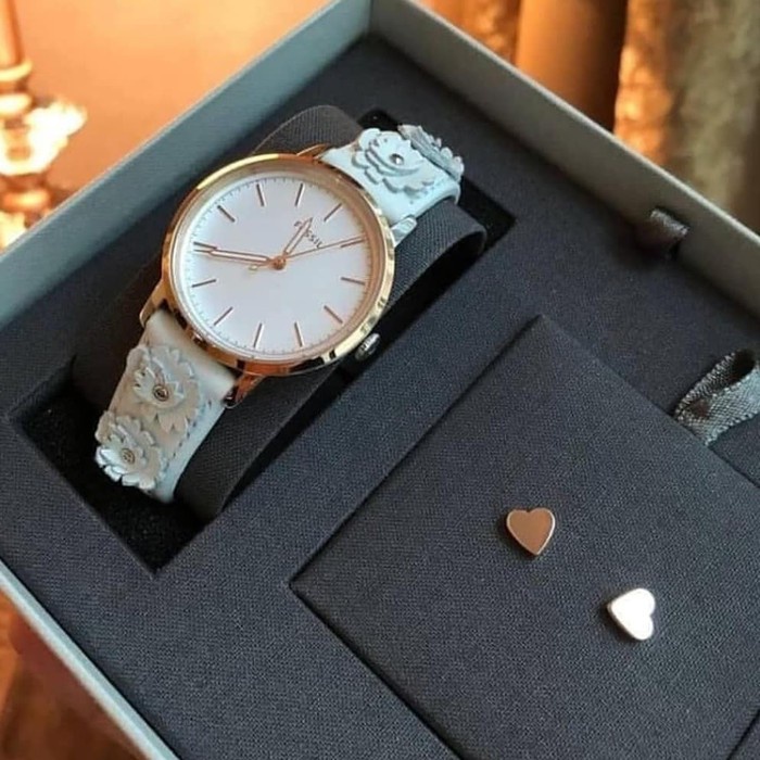 Jam tangan wanita Fossil ES4383 SET Neely Three garansi resmi 2 tahun