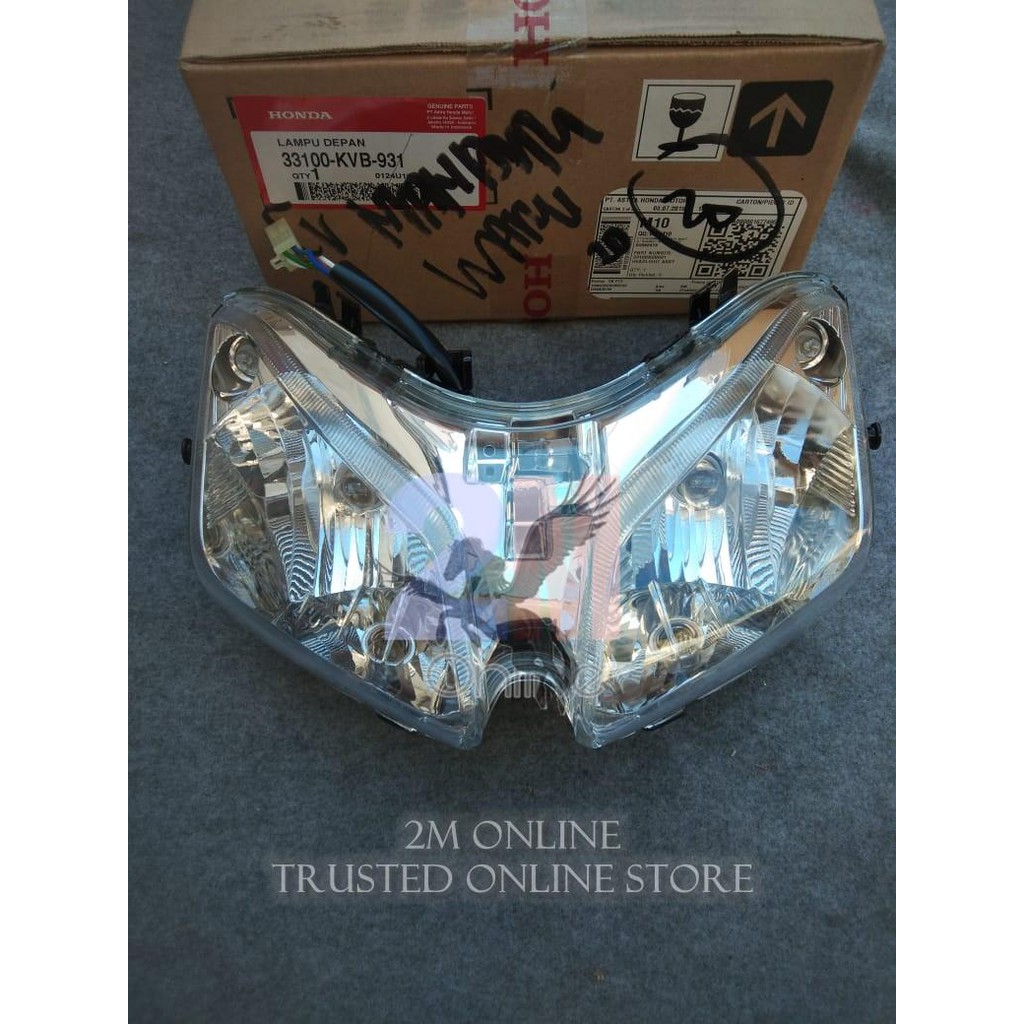 Mdr HEADLAMP REFLEKTOR VARIO 110 KARBU ORI AHM 33100-KVB-931