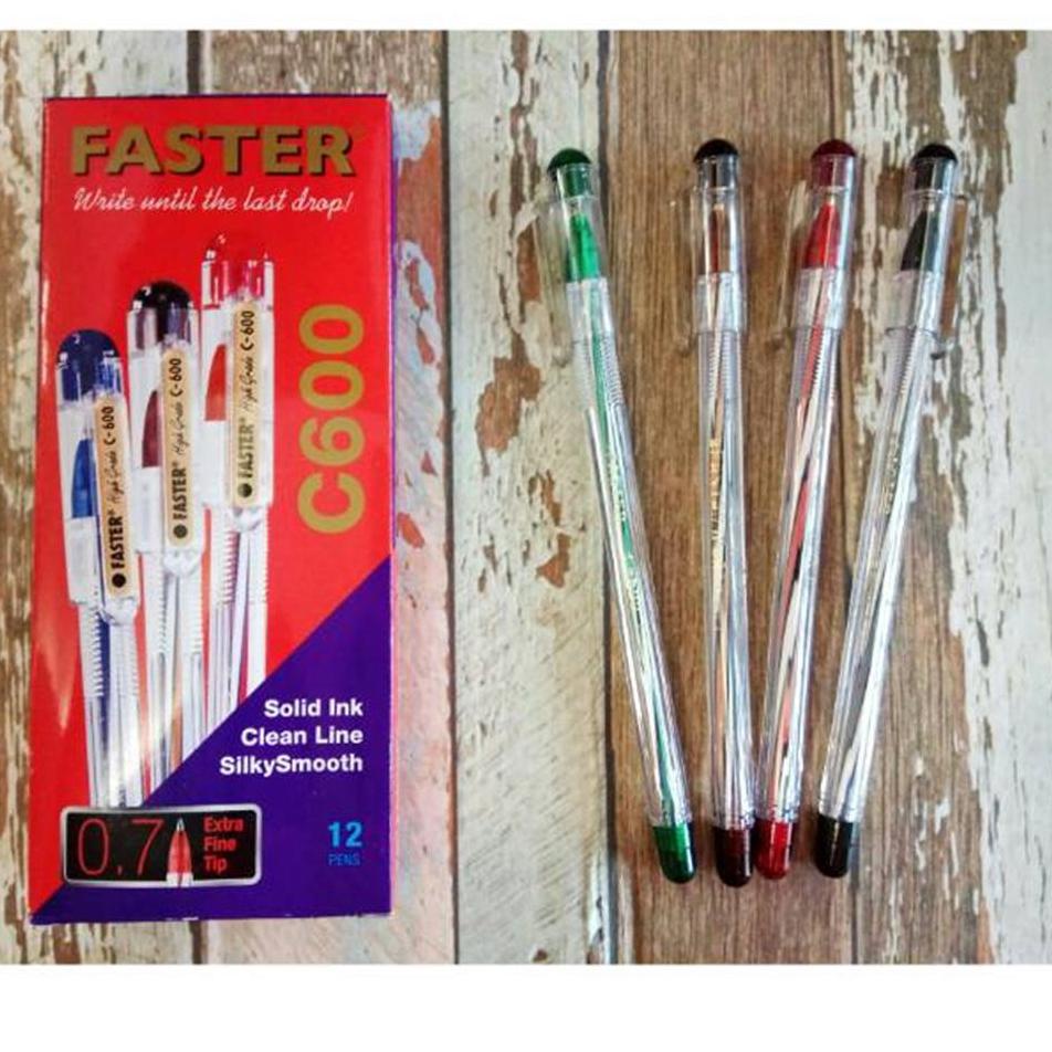 

Ready Stock SPHUN [CALLISTA] Pulpen Faster C600 (12 pcs) 44 Best Seller