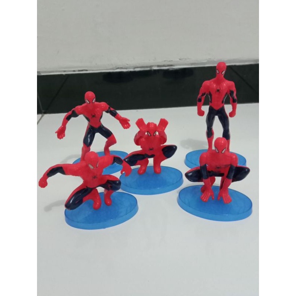 1set 5 pcs figure Spiderman