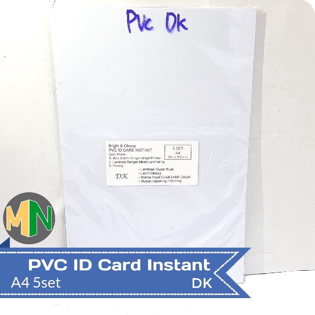 

Kertas PVC ID Card Instant A4 DK