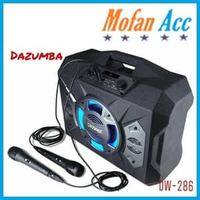 HOT PROMO DE017  Speaker Aktif Portable Bluetooth Radio Dazumba DW286   Mic MF.