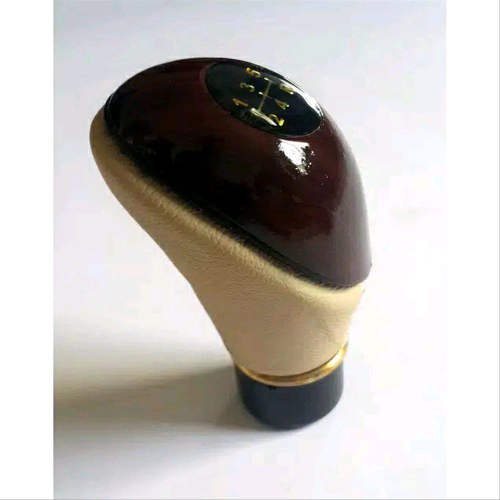 gear knop shift knob gigi persneling mobil manual warna cream kayu plus angka