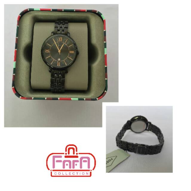 FOSSILJacquline Black Dial Black Ion-plated Ladies WatchItem No. ES3614