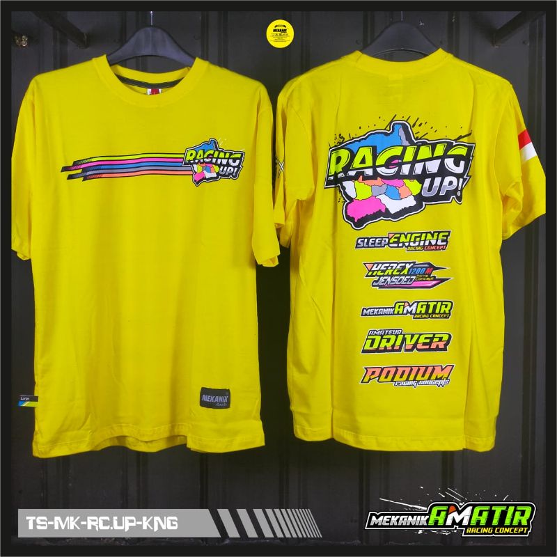 kaos racing distro/kaos racing distro original/original mekanik amatir/warna hitam/warna navy /baju 