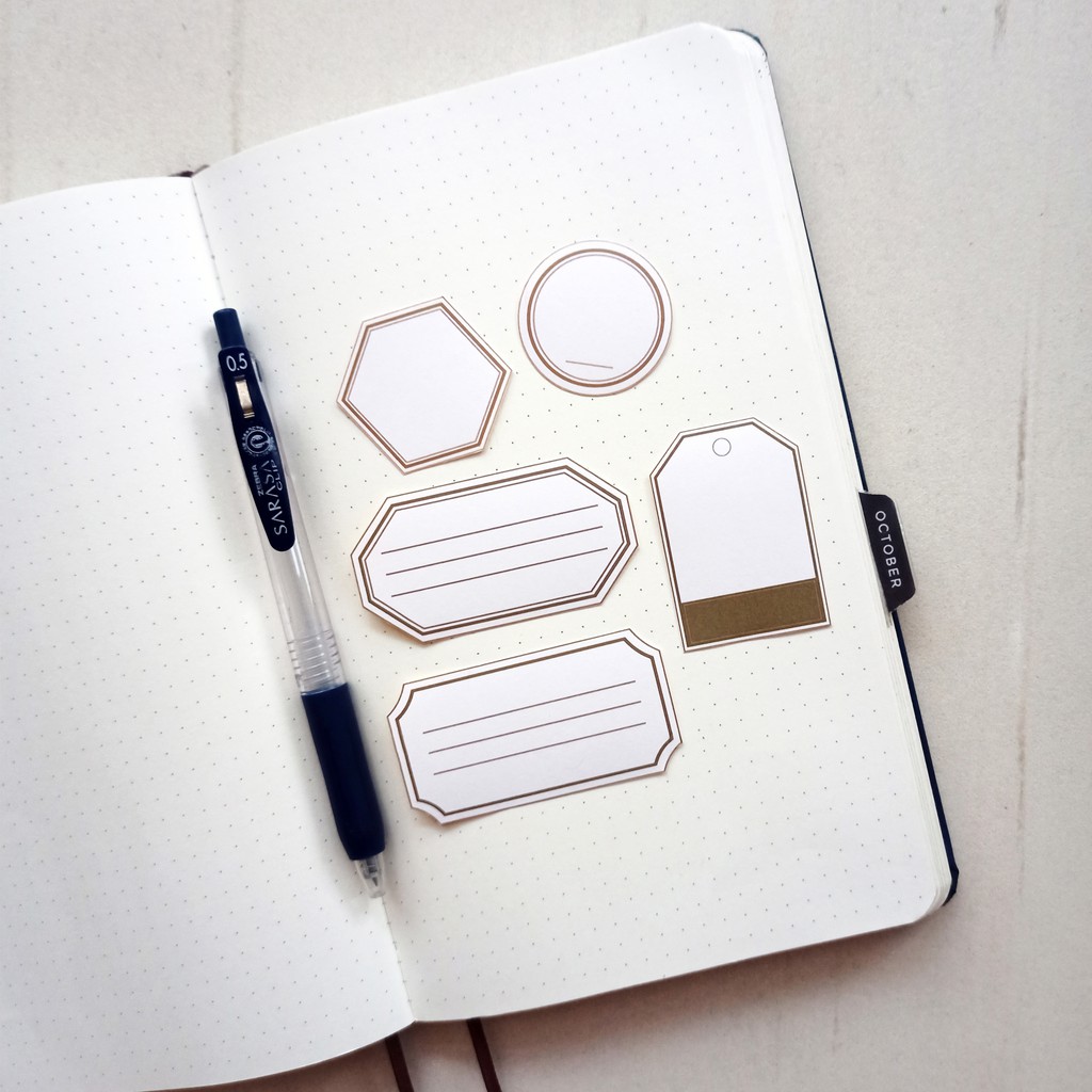 

MOJ - Tag Stickers untuk Bullet Journal (Bujo) / Journal