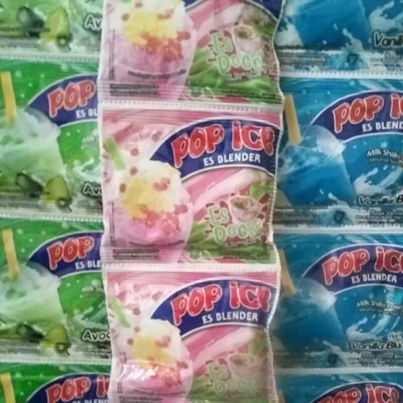 

isi 10 sachet pop ice @25gr minuman serbuk rasa susu