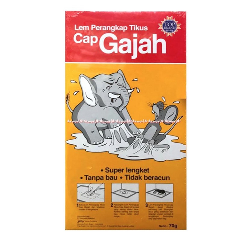 Cap Gajah lem Perangkap Tikus 70gr Super Lengket Lem Tikus Capgajah Cap Gadjah Lem Tikus Model Kertas Buku Glue Mouse Mice