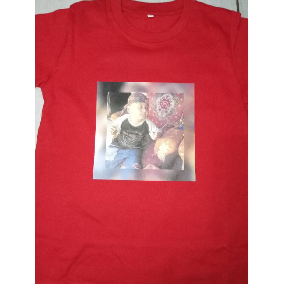 KAOS SABLON FOTO ANAK