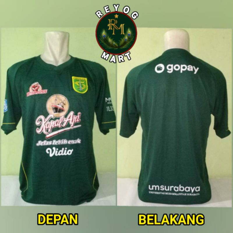JERSEY PERSEBAYA HOME 2021 - 2022 BRI LIGA 1 HIJAU TERBARU LOKAL