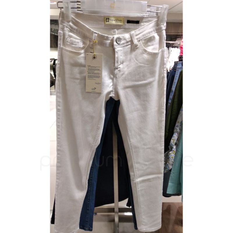 C2 - ULTRA SLIM | Celana Jeans Putih C2 Original