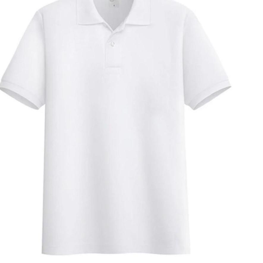 Kaos polo shirt polos Putih  kaos kerah pria kaos seragam polos dewasa t shirt size M L XL XXL 