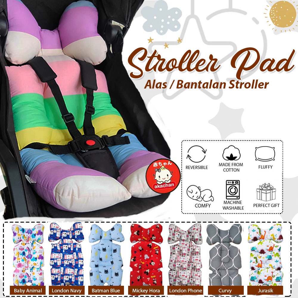 UNIVERSAL Alas STROLLER PAD stroler carseat bouncer Akachan kereta dorong seat pad borny liner spad