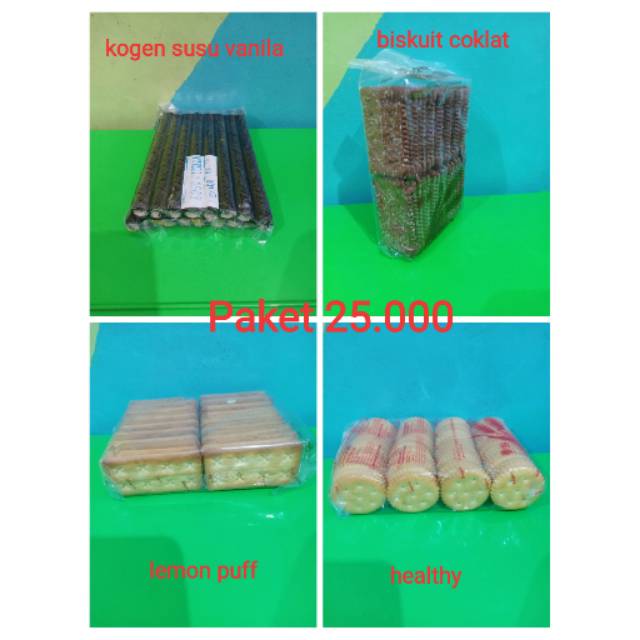 

Khong guan paket 25.000 / kogen susu vanila / biskuit coklat / healthy / lemon puff