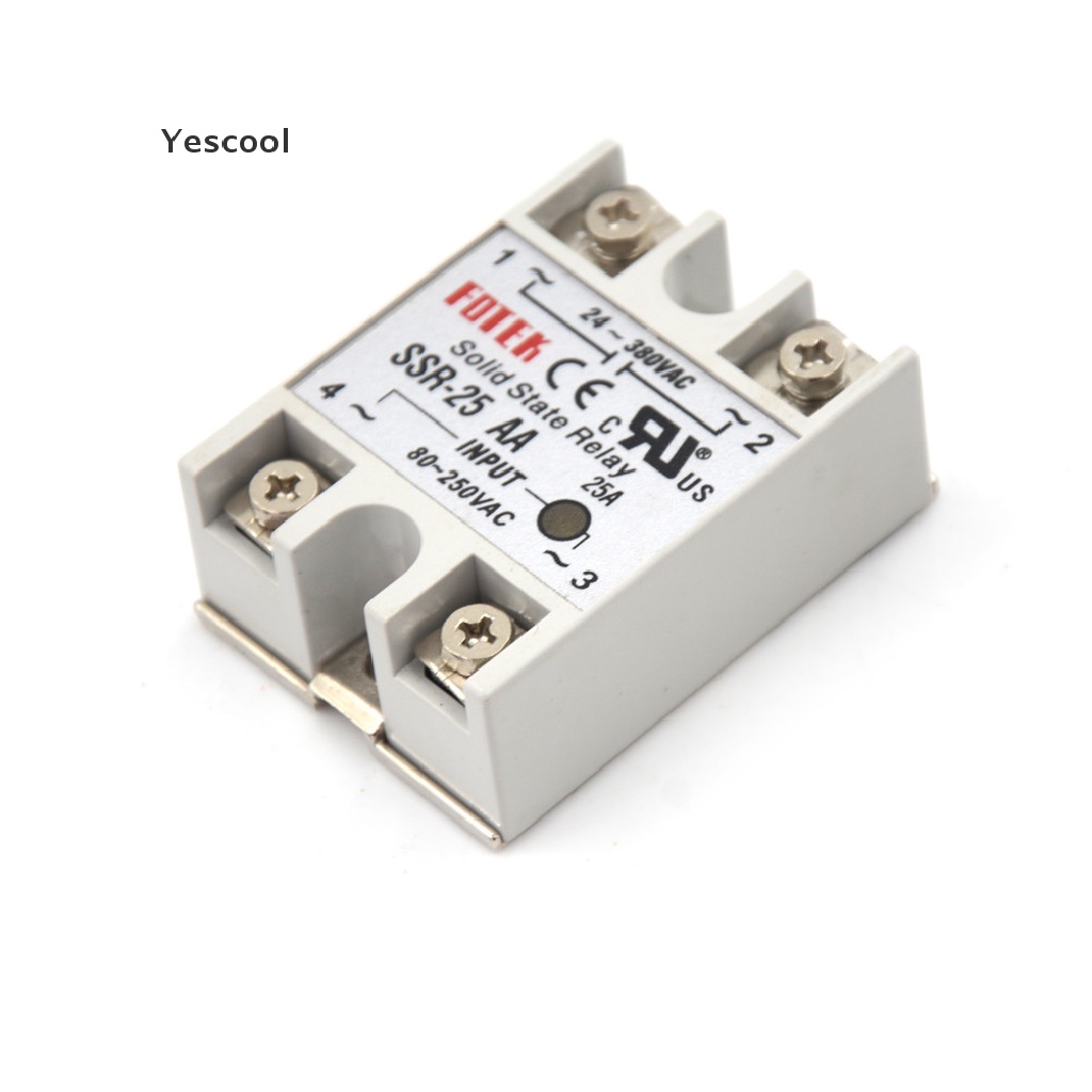 Modul Relay Solid State 24V-380V 25A SSR-25AA 80-250VAC AC-AC