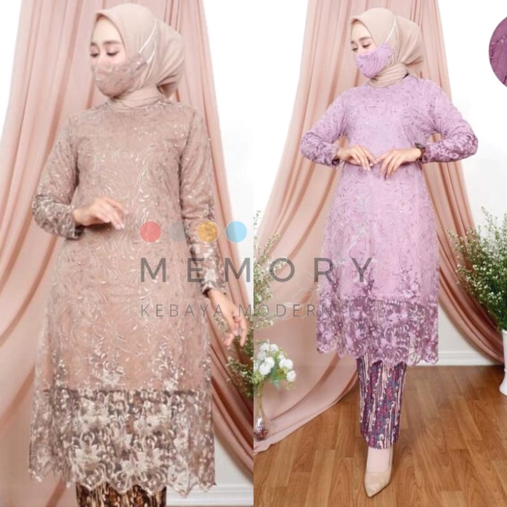 MY-SETELAN KEBAYA MODERN HANNANIA ~ KEBAYA WISUDA ~ KEBAYA TUNIK PESTA ~ KEBAYA KONDANGAN~By Memory