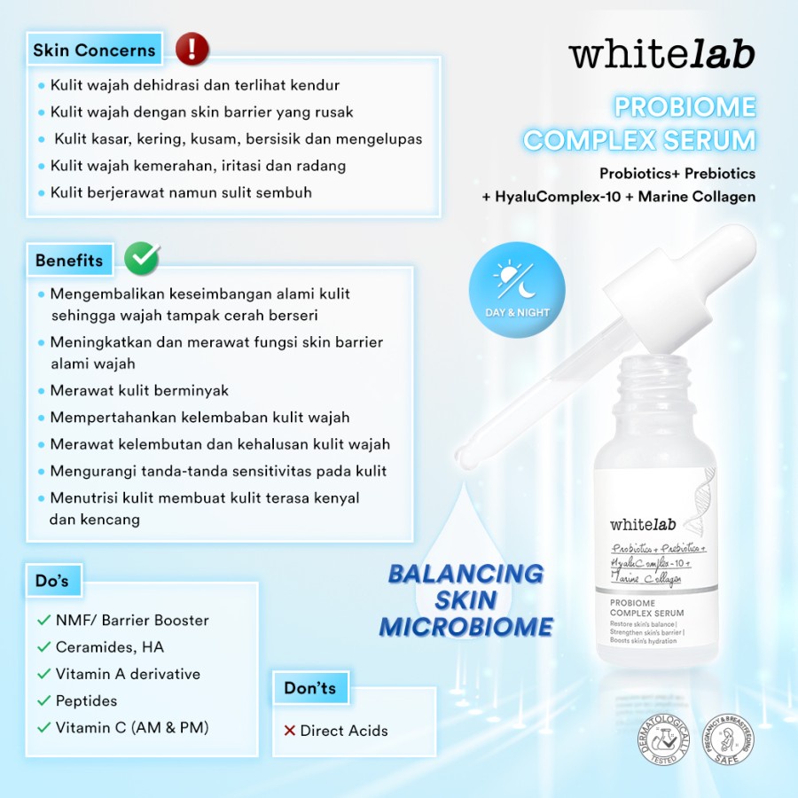 ✨ AKU MURAH ✨ Whitelab Probiome Complex Serum 20ml BPOM