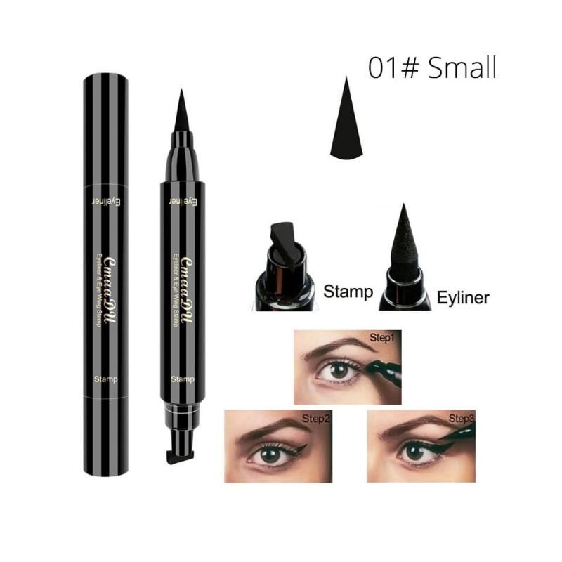 ❤️Miss Vinka❤️ Cmaadu Stamp Waterproof 2in1 Eyeliner/Eyeliner Stempel 2 Sisi Praktis Makeup Pemula