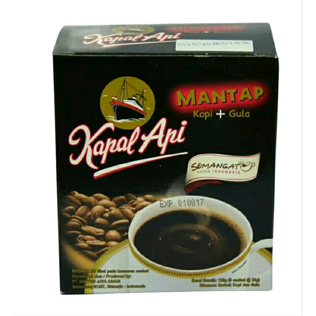 

KOPI KAPAL API RASA MANTAP GULA BOX ISI 5