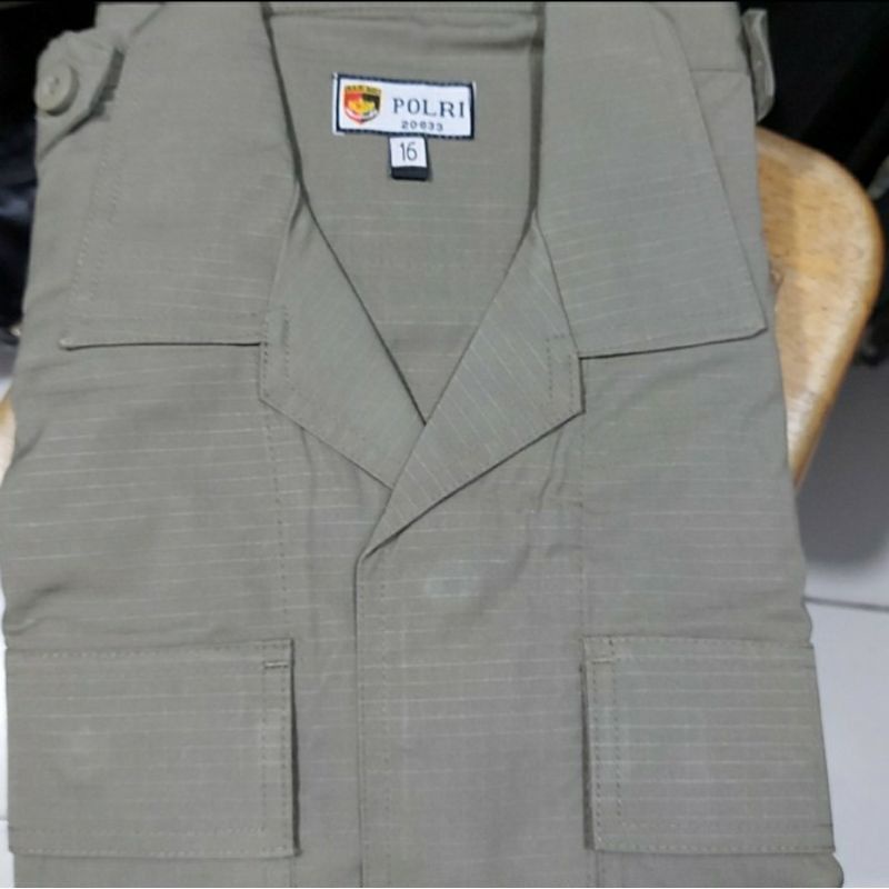 Baju PDL Satpol PP - Pembagian Brimob Bahan Ripstok