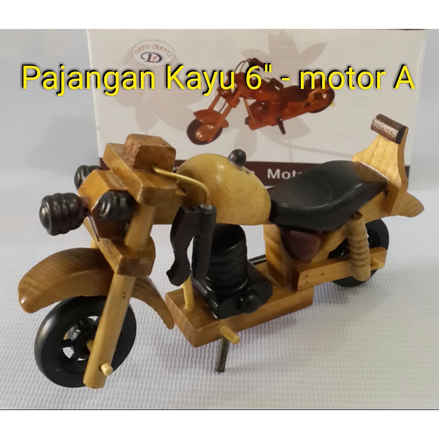 Miniatur / Pajangan Kayu Motor 6A pajangan unik