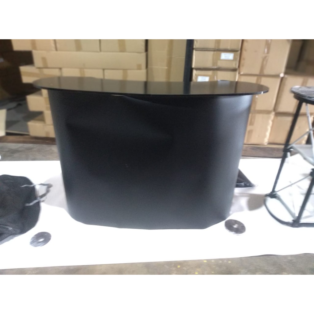 Pop Up Table Black Meja Promosi 2x2 Shopee Indonesia