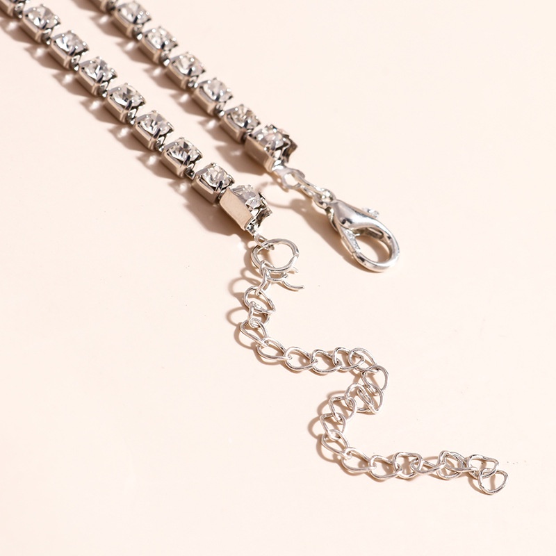 [ACKER] Berlian Sederhana Cute Liontin Beruang Rantai Warna Permen Jelly Kalung Untuk Wanita