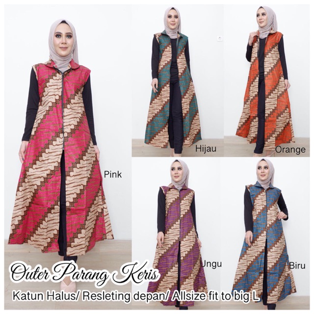 Outer Batik Parang Keris