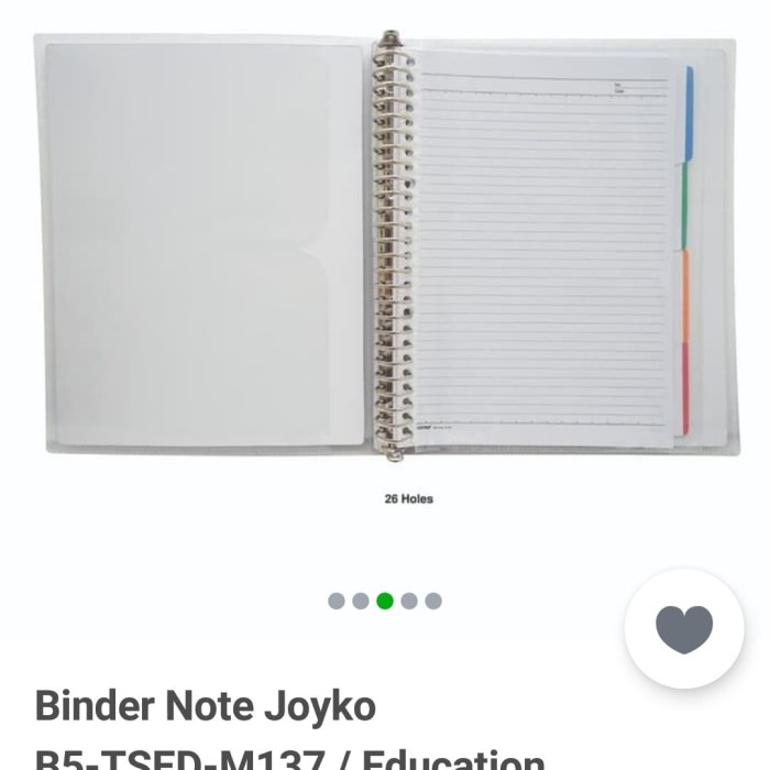 

Limited Binder Note B5 Joyko Diskon