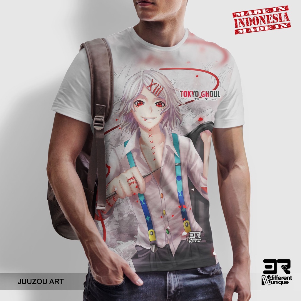 [ COD ] KAOS PRINTING GAMBAR ANIME TOKYO GHOUL JUUZOU ART - BAJU DISTRO ORIGINAL MOTIF KARTUN ANIMAS