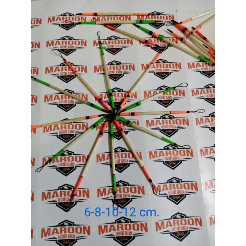 Pelampung pancing,kumbul kayu khusus ikan mas