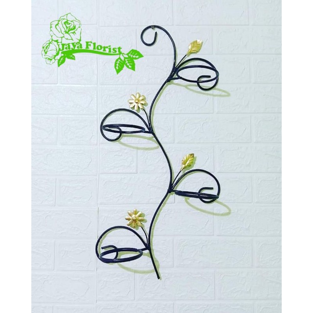 Rak Bunga Tempel Rak Bunga Hias Rak Tempel Dinding Rak Bunga Besi Tempel Dinding Model Kembang