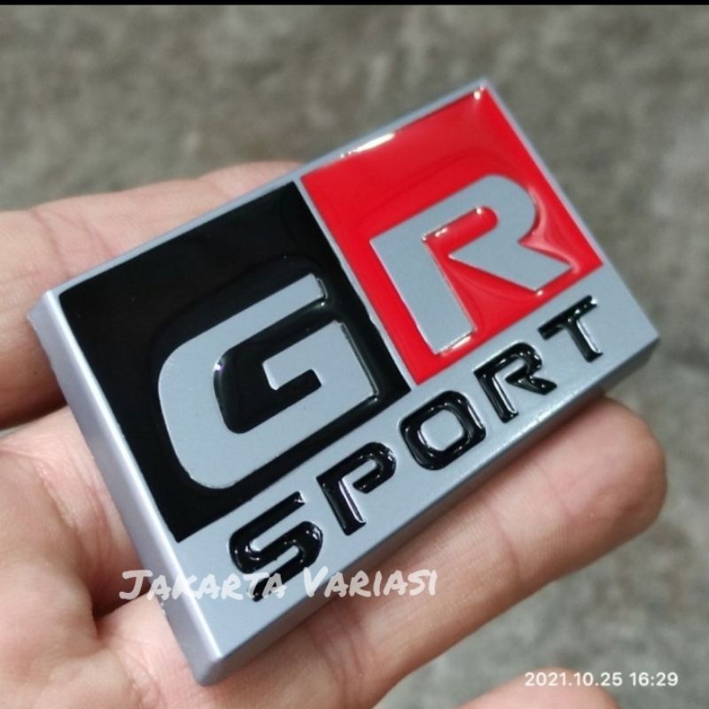 Emblem GR sport tulisan GR sporty emblem Gazo Racing sport